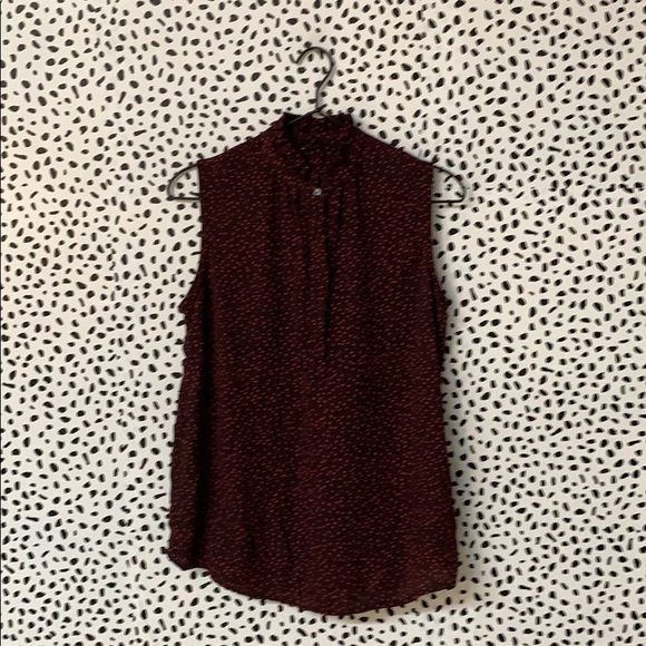 Ann Taylor Tops - Ann Taylor Polka Dot Sleeveless Blouse